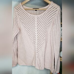 Lightweight Elegant Pink Knit Sweater